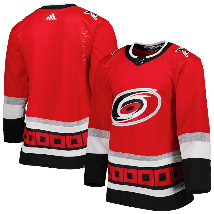 Men Carolina Hurricanes adidas Red 2022-23 25th Anniversary Primegreen Authentic NHL Jersey->carolina hurricanes->NHL Jersey